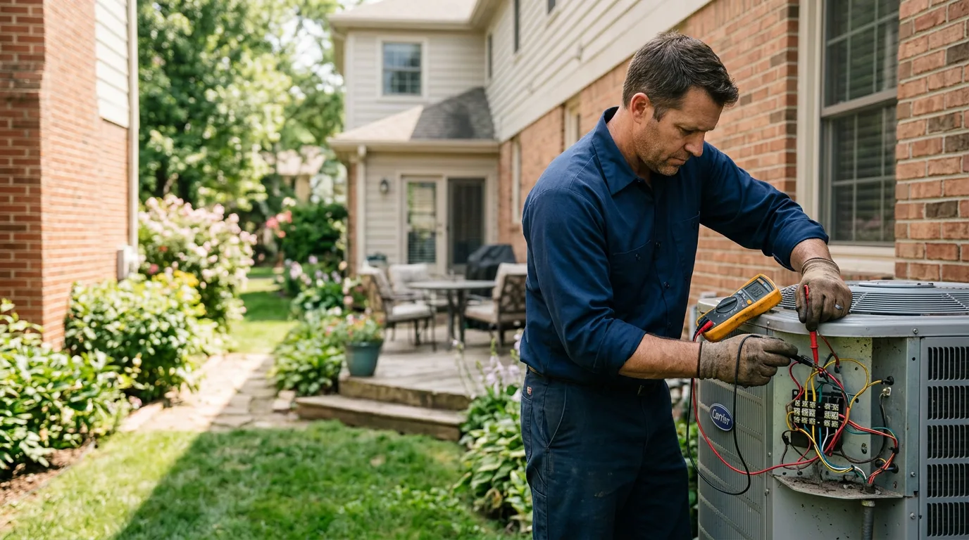 HVAC technician working near Big Sandy, TN